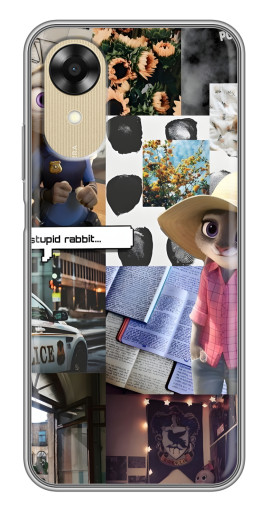 Силиконовый чехол с изображением "Коллаж Джуди" для Oppo A17k