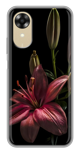 Чехол с картинкой "Красная лилия " для Oppo A17k