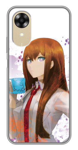 Силиконовый чехол с изображением "Курису с чашкой" для Oppo A17k