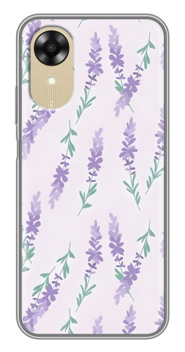 Чехол с печатью "Лавандовый фон " для Oppo A17k