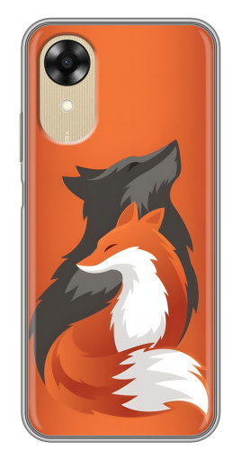 Чехол с картинкой "Лиса ART" для Oppo A17k