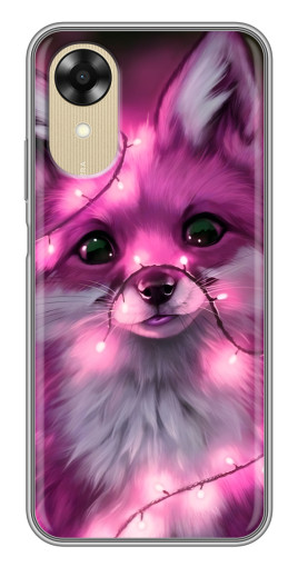 Чехол с принтом "Лисичка розовая" для Oppo A17k