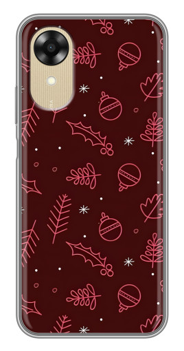 Чехол с принтом "Листочки и шары" для Oppo A17k