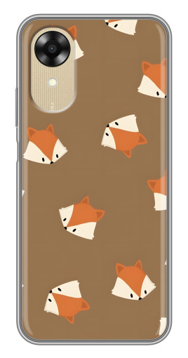Чехол с картинкой "Лисёнки" для Oppo A17k
