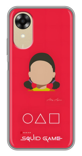 Чехол с картинкой "Лицо куклы" для Oppo A17k Чехол с картинкой "Лицо куклы" для Oppo A17k