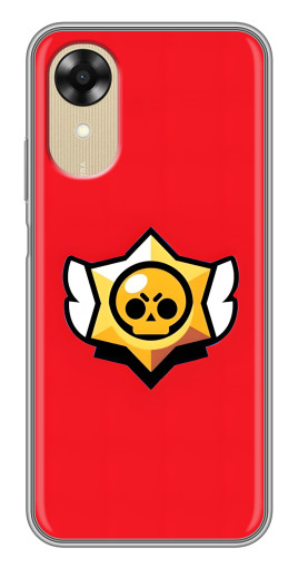 Чехол с принтом "Лого на красном" для Oppo A17k