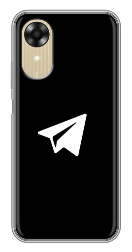 Чехол с печатью "Лого Телеграм" для Oppo A17k