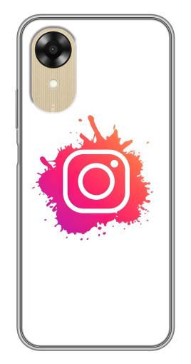 Силиконовый чехол с изображением "Логотип Инсты" для Oppo A17k