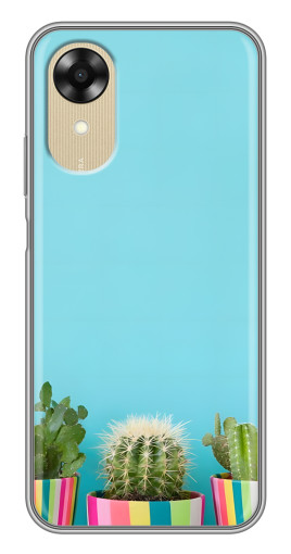 Чехол с печатью "Маленькие кактусы" для Oppo A17k