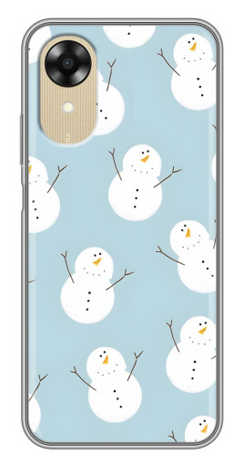 Чехол с принтом "Маленькие снеговики" для Oppo A17k