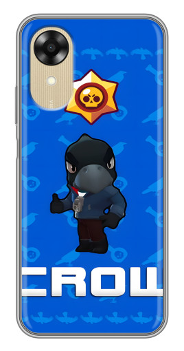 Силиконовый чехол с изображением "Медаль Crow" для Oppo A17k