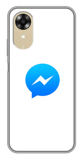 Чехол с принтом "messenger logo" для Oppo A17k