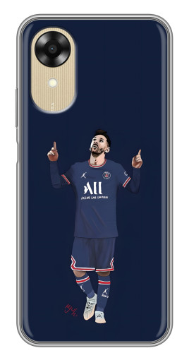 Чехол с картинкой "Месси в ПСЖ" для Oppo A17k