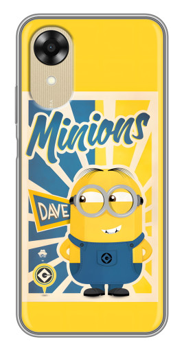 Силиконовый чехол с изображением "Minions" для Oppo A17k