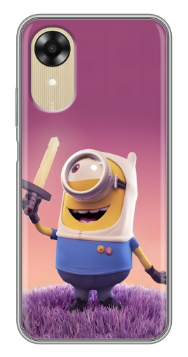 Чехол с принтом "Миньон с мечом" для Oppo A17k