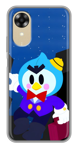 Чехол с картинкой "Мистер Пи с чемоданчиком" для Oppo A17k