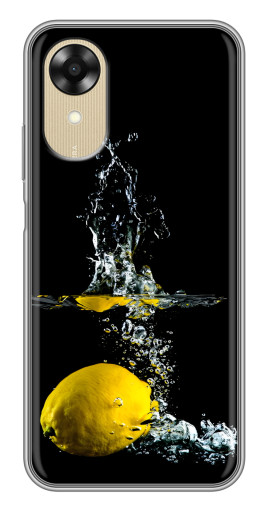 Силиконовый чехол с изображением "Мокрый Лимон" для Oppo A17k