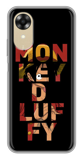Силиконовый чехол с изображением "Monky d Luffy" для Oppo A17k