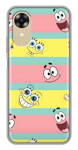 Чехол с печатью "Мордашки" для Oppo A17k