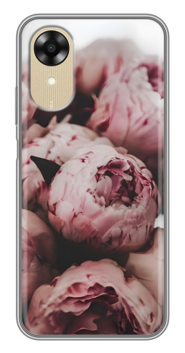 Чехол с принтом "Нежные пионы" для Oppo A17k