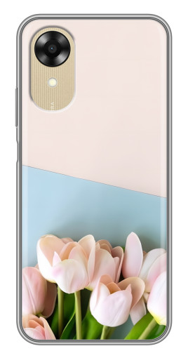 Чехол с печатью "Нежные тюльпаны" для Oppo A17k