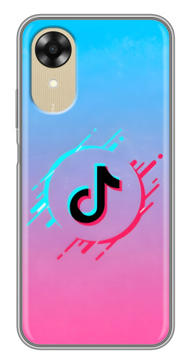 Чехол с печатью "Нота ТикТок" для Oppo A17k