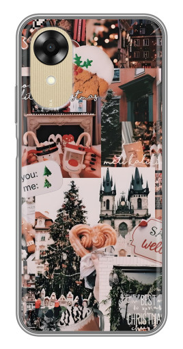 Силиконовый чехол с изображением "Новогоднее настроение" для Oppo A17k