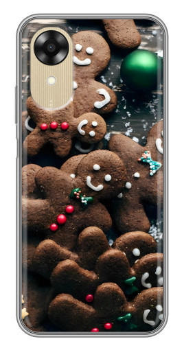 Чехол с картинкой "Новогодние человечки" для Oppo A17k