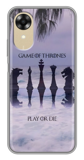 Чехол с принтом "Play or Die" для Oppo A17k