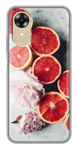 Чехол с картинкой "Половинки грейпфрутов" для Oppo A17k