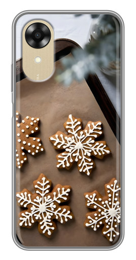 Чехол с печатью "Пряничные снежинки" для Oppo A17k