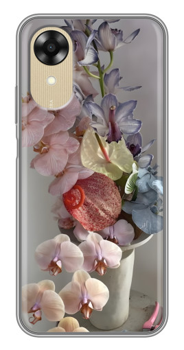 Чехол с печатью "Разноцветные орхидеи" для Oppo A17k