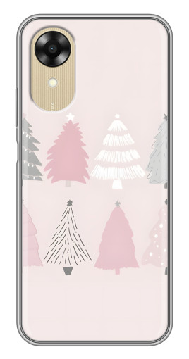 Чехол с принтом "Разноцветные елки" для Oppo A17k