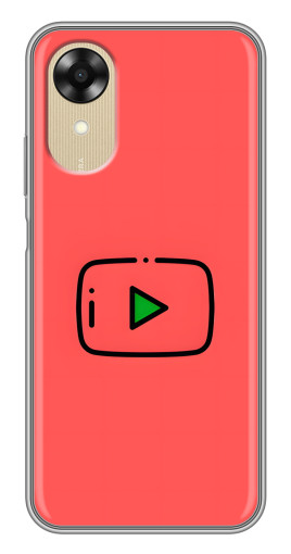 Чехол с печатью "Рисованная кнопка" для Oppo A17k