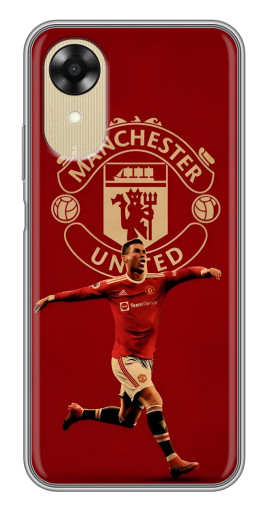 Чехол с принтом "Ronaldo в МЮ" для Oppo A17k