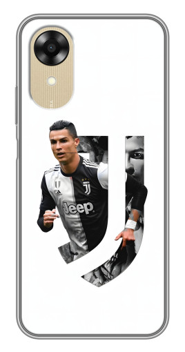Чехол с картинкой "Роналду в Ювентусе" для Oppo A17k