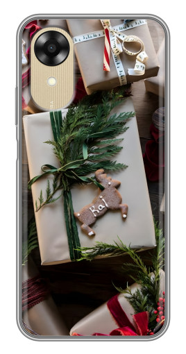 Чехол с принтом "Рождественские подарки" для Oppo A17k