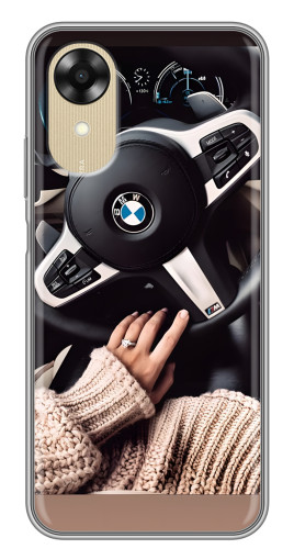 Силиконовый чехол с изображением "Руль БМВ" для Oppo A17k
