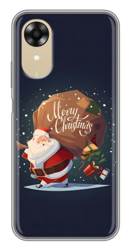 Чехол с печатью "Санта с подарками" для Oppo A17k