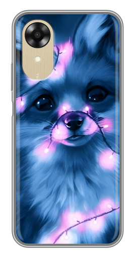 Чехол с картинкой "Синяя лисичка" для Oppo A17k