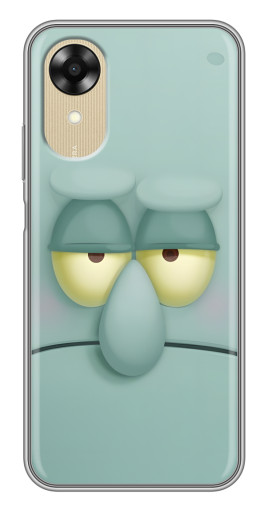 Силиконовый чехол с изображением "Сквидвард" для Oppo A17k