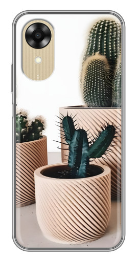 Силиконовый чехол с изображением "стильные кактусы" для Oppo A17k