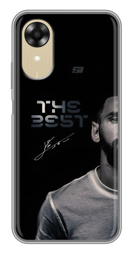Силиконовый чехол с изображением "The Best Messi" для Oppo A17k