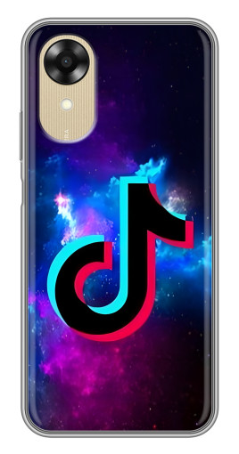 Чехол с печатью "ТикТок в космосе" для Oppo A17k