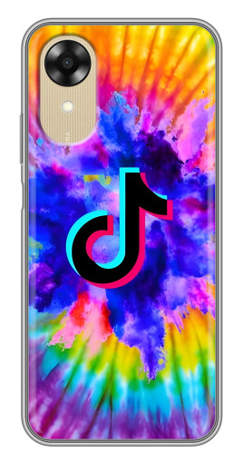 Чехол с картинкой "TikTok в красках" для Oppo A17k