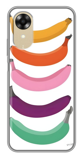 Чехол с печатью "Цветные бананы" для Oppo A17k