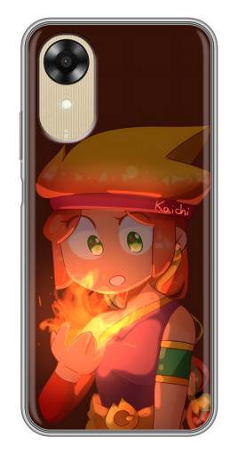 Чехол с печатью "Удивлённая Амбер" для Oppo A17k