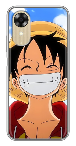 Силиконовый чехол с изображением "Улыбка Де Луффи" для Oppo A17k