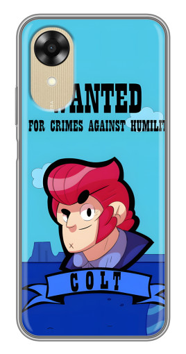 Чехол с печатью "WANTED COLT" для Oppo A17k