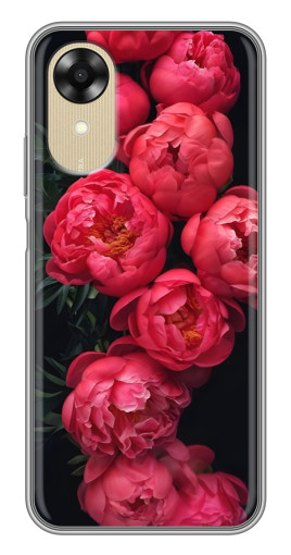 Чехол с печатью "Яркие пионы" для Oppo A17k